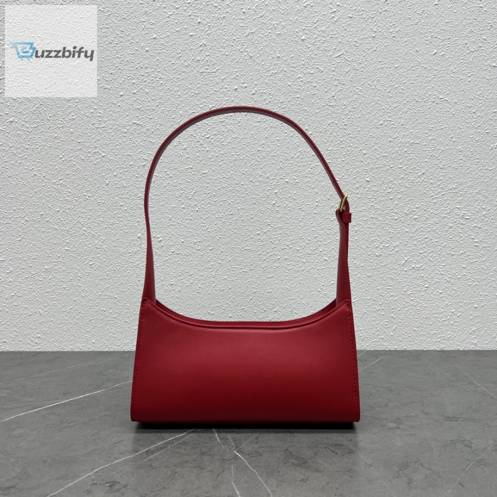 Celine Cuir Triomphe Shoulder Bag Red For Women 9.4In24cm