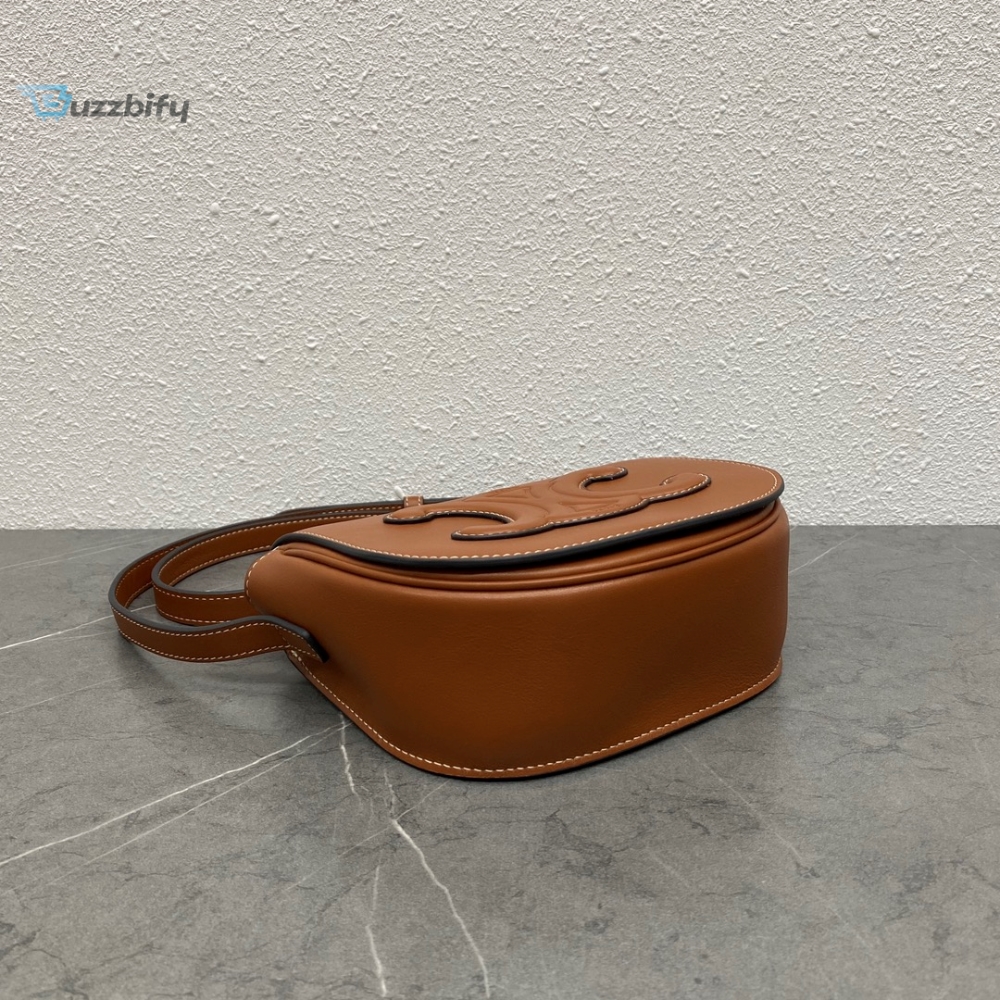 Celine Folco Cuir Triomphe Tan For Women 7In19cm 198263Du3.04Lu