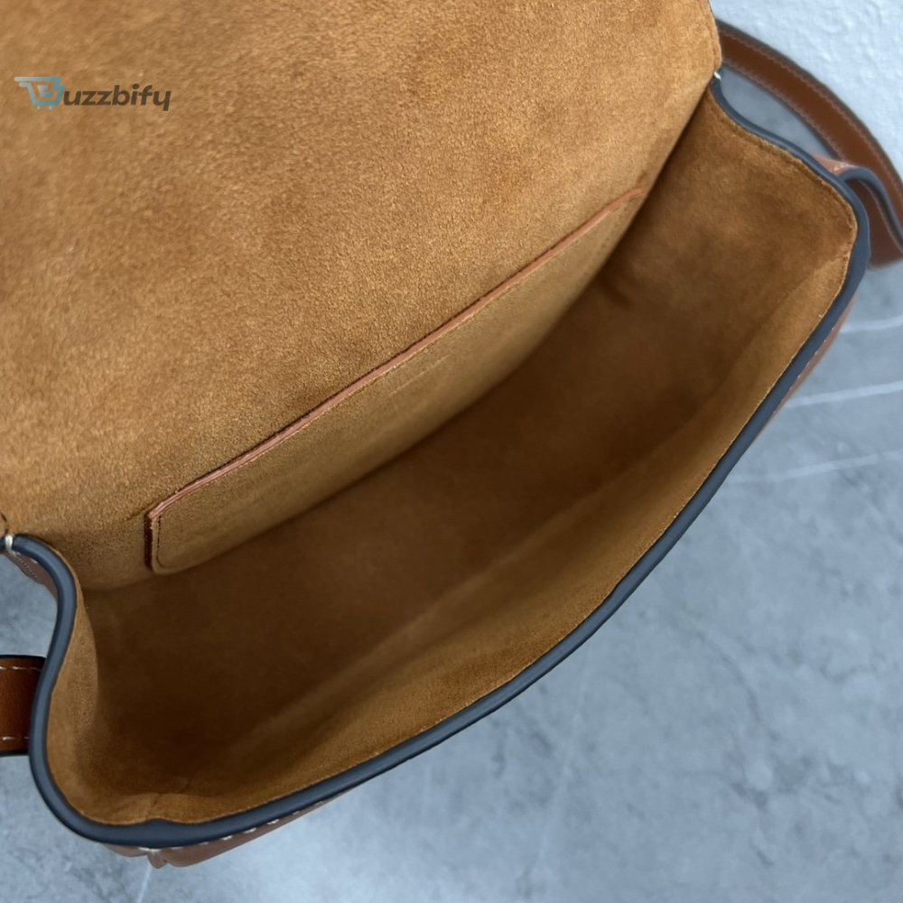 Celine Folco Cuir Triomphe Tan For Women 7In19cm 198263Du3.04Lu