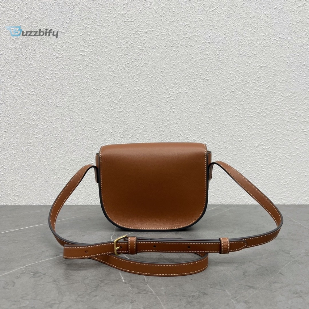 Celine Folco Cuir Triomphe Tan For Women 7In19cm 198263Du3.04Lu