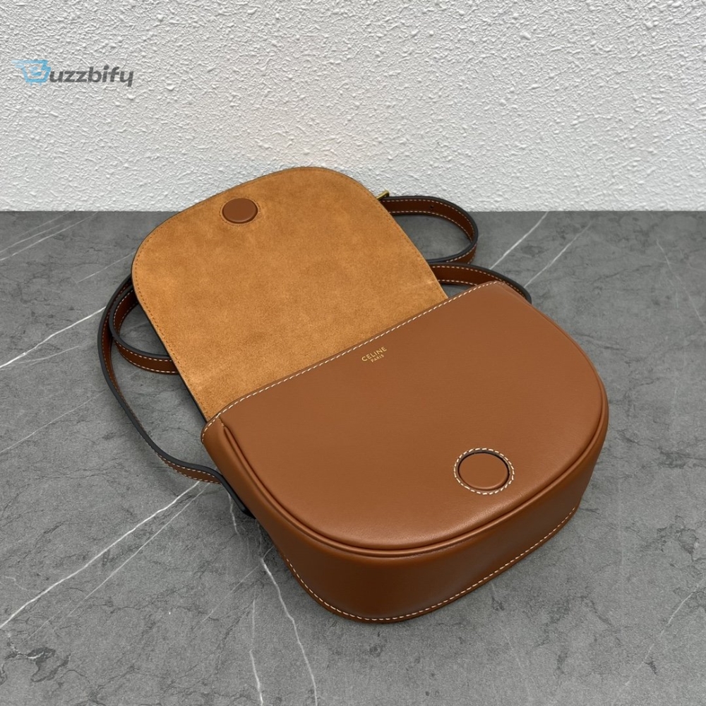 Celine Folco Cuir Triomphe Tan For Women 7In19cm 198263Du3.04Lu