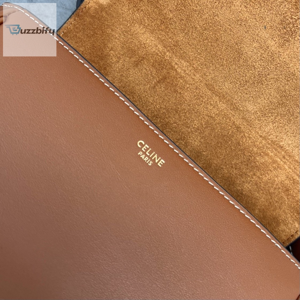 Celine Folco Cuir Triomphe With Studs Brown For Women 7In19cm 198263Du9.04Lu