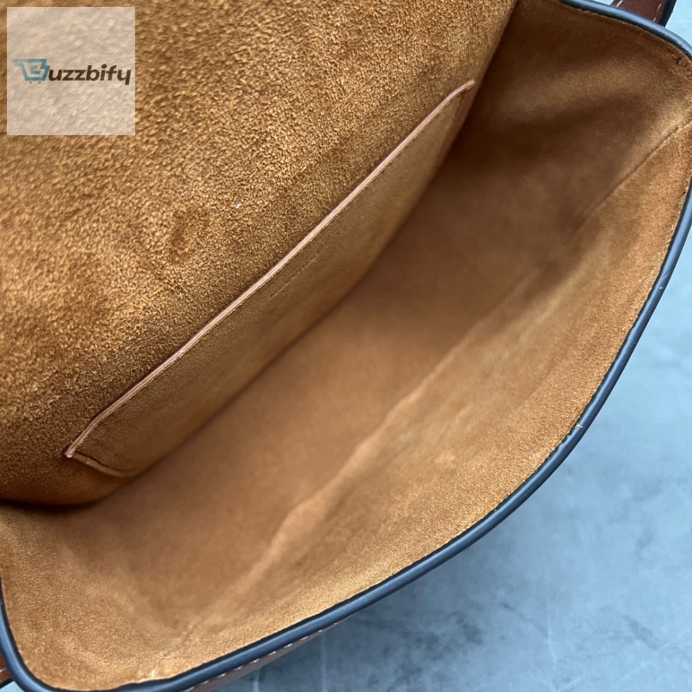 Celine Folco Cuir Triomphe With Studs Brown For Women 7In19cm 198263Du9.04Lu