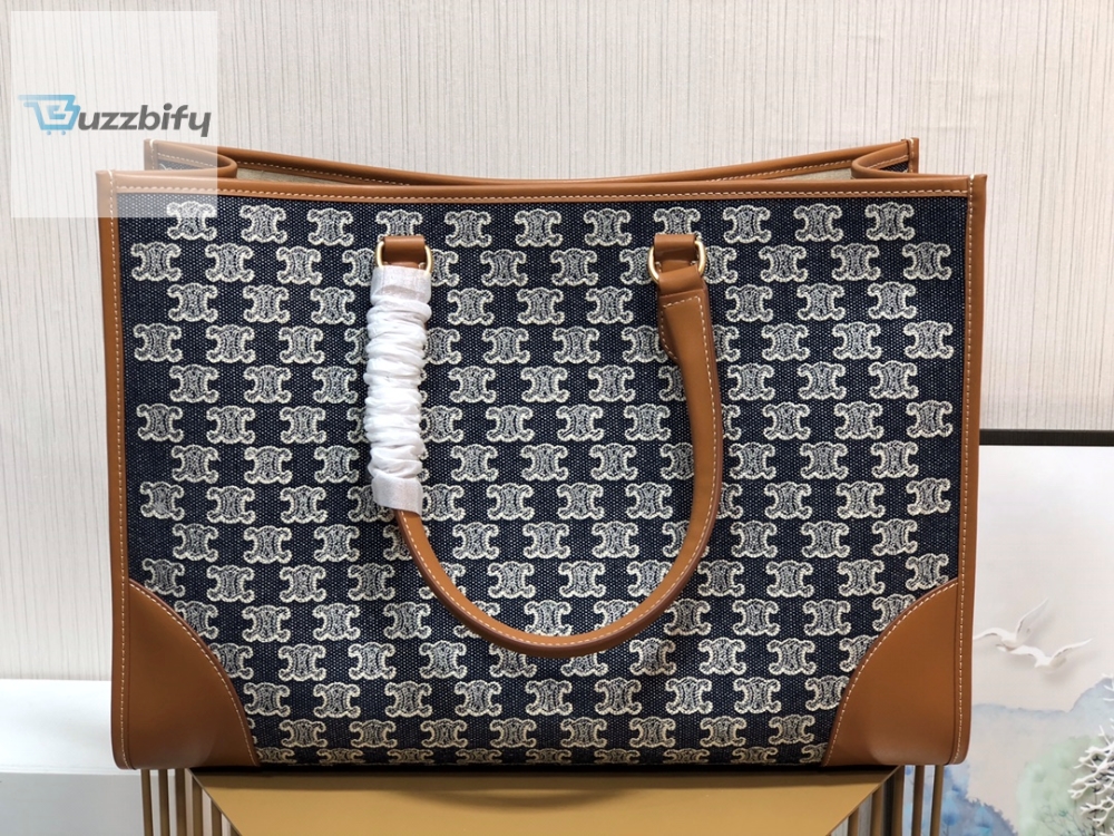 celine-horizontal-cabas-in-textile-with-triomphe-embroidery-denim-for-women-13-13in-13-13cm-buzzbify-13-13