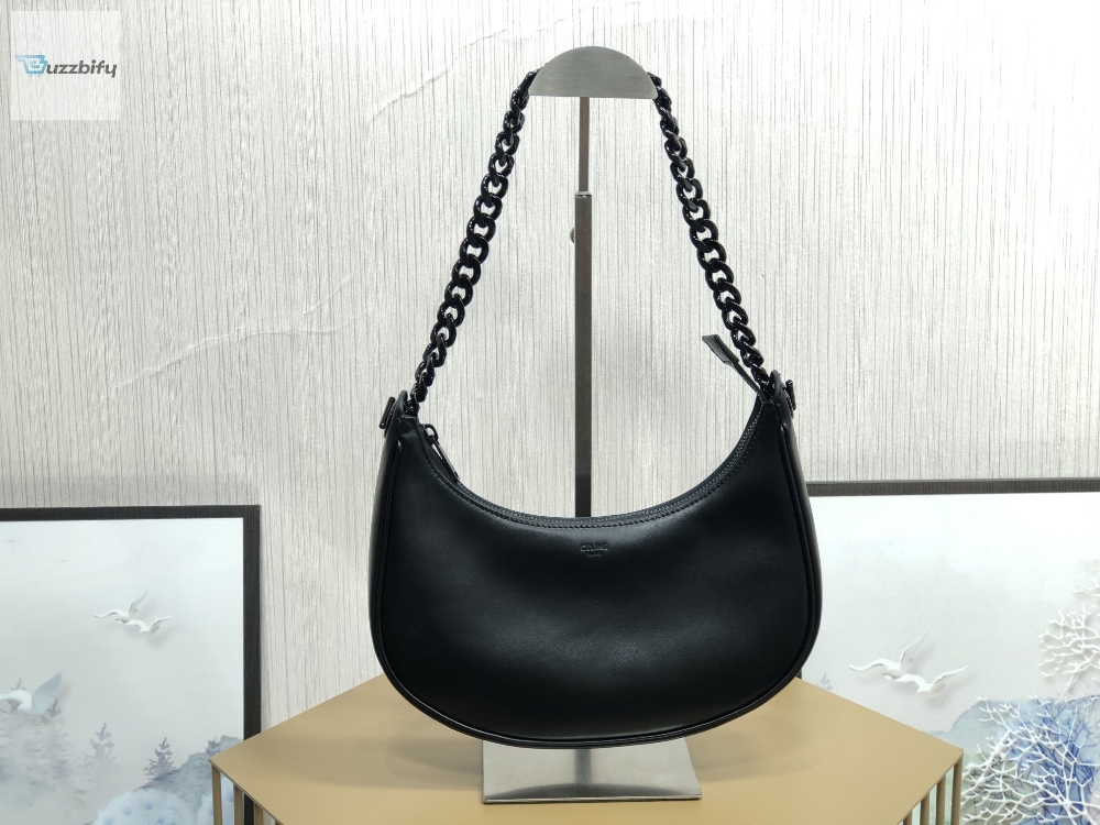 Celine Medium Ava Chain Black For Women 10In25cm