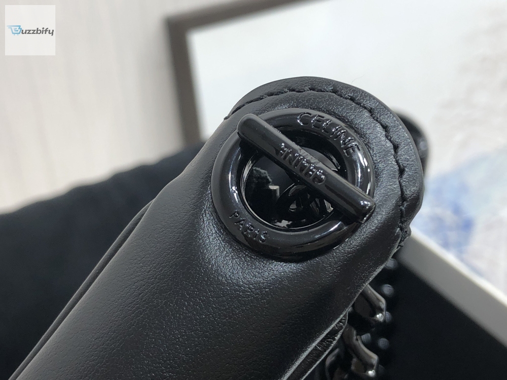 Celine Medium Ava Chain Black For Women 10In25cm