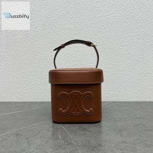 Celine Medium Box Cuir Triomphe Tan For Women 6In16cm 199253Du3.04Lu