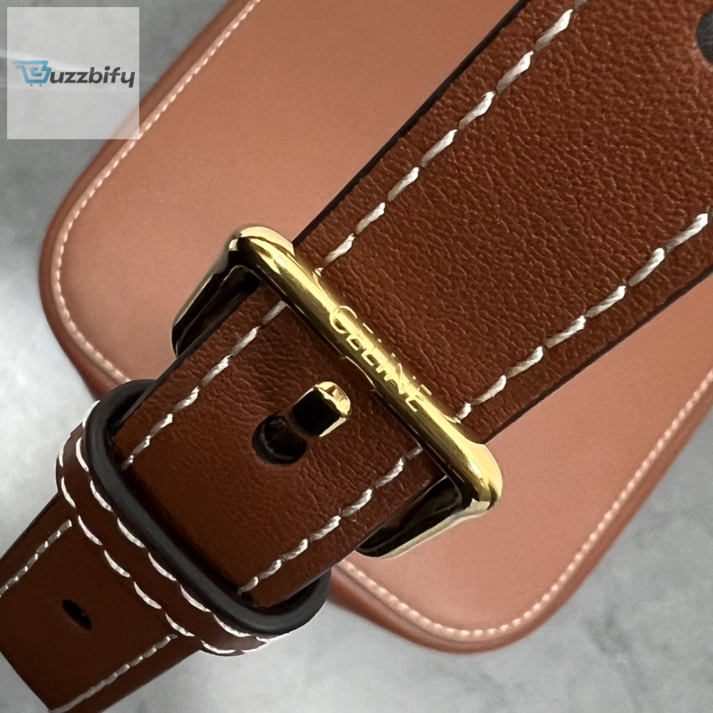 Celine Medium Box Cuir Triomphe Tan For Women 6In16cm 199253Du3.04Lu