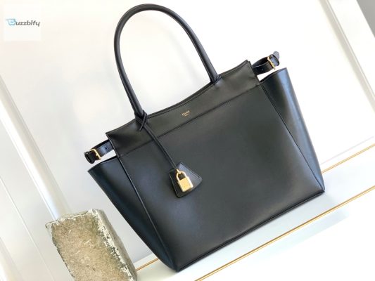 Celine Medium Cabas Bourgeois Black For Women 18In45cm