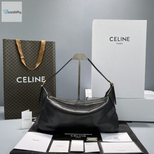 Celine Medium Romy In Supple Black For Women 13In34cm