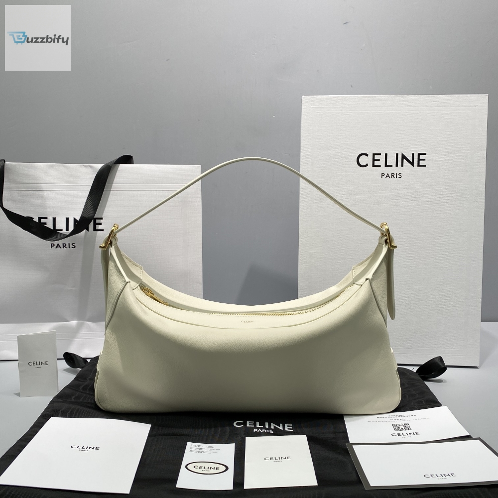 Celine Medium Romy In Supple White For Women 13In34cm 197443Dpj.01Rc