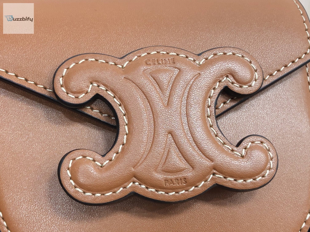 Celine Mini Besace Cuir Triomphe Brown For Women 4In11cm 10J303dpq.04Lu