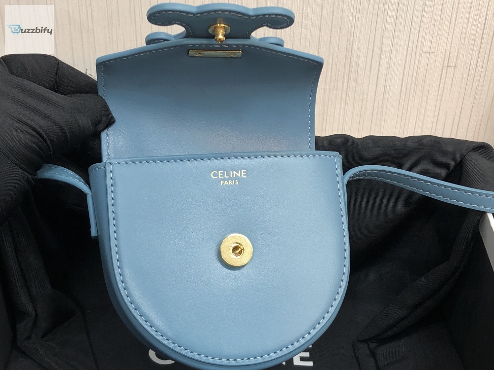 Celine Mini Besace Cuir Triomphe Demin For Women 4In11cm 10J303dpq.07Dd