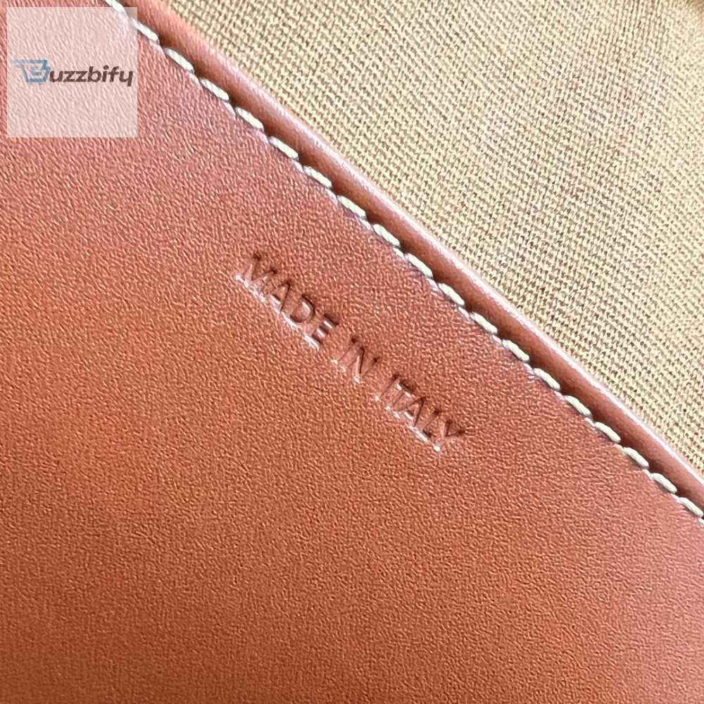 Celine Mini Bowling Bag In Triomphe Canvas Tan For Women 8In20cm 110462Ekx.04Lu