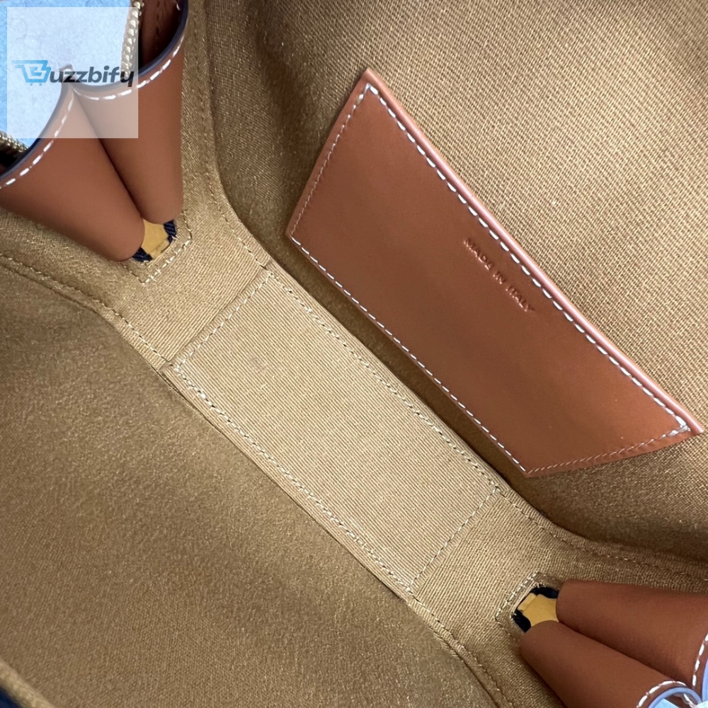 Celine Mini Bowling Bag In Triomphe Canvas Tan For Women 8In20cm 110462Ekx.04Lu