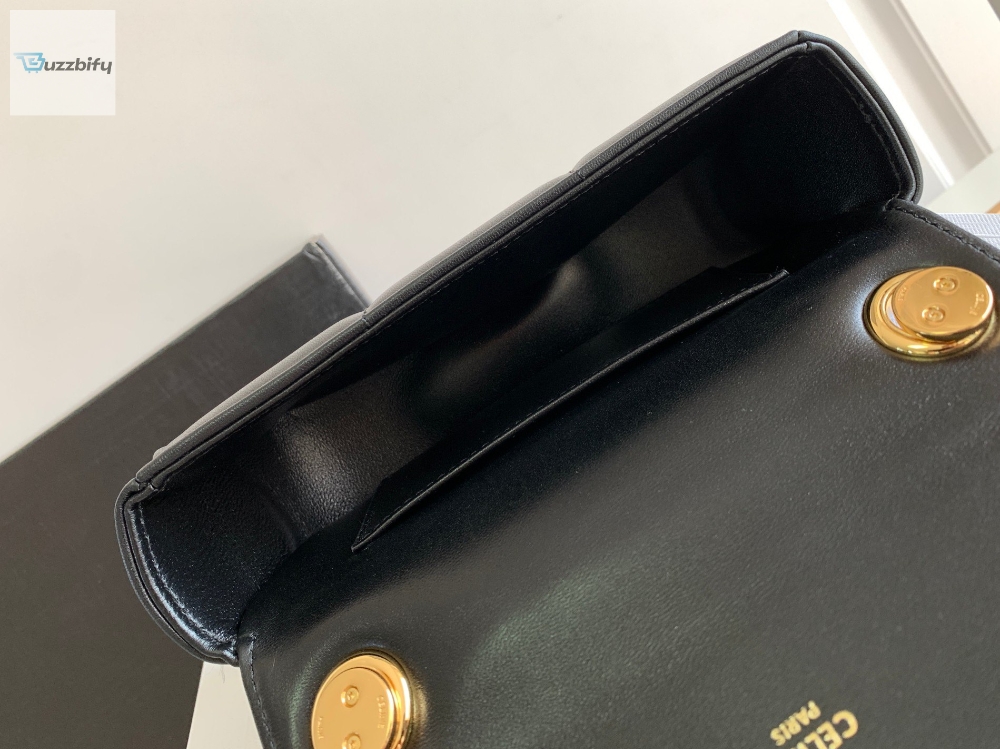 celine-mini-shoulder-chain-matelasse-monochrome-blackwhite-for-women-18cm-7in-10l333ewj-3