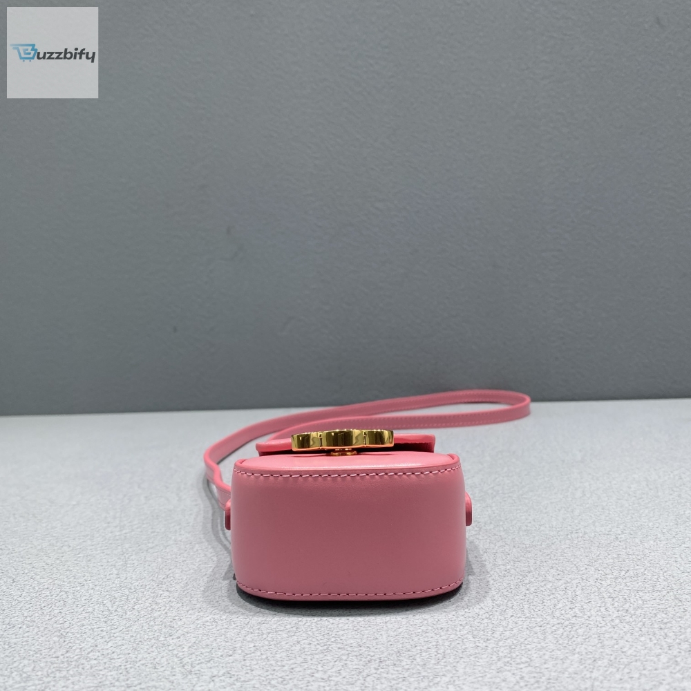 Celine Mini Triomphe Pink For Women 4In11cm