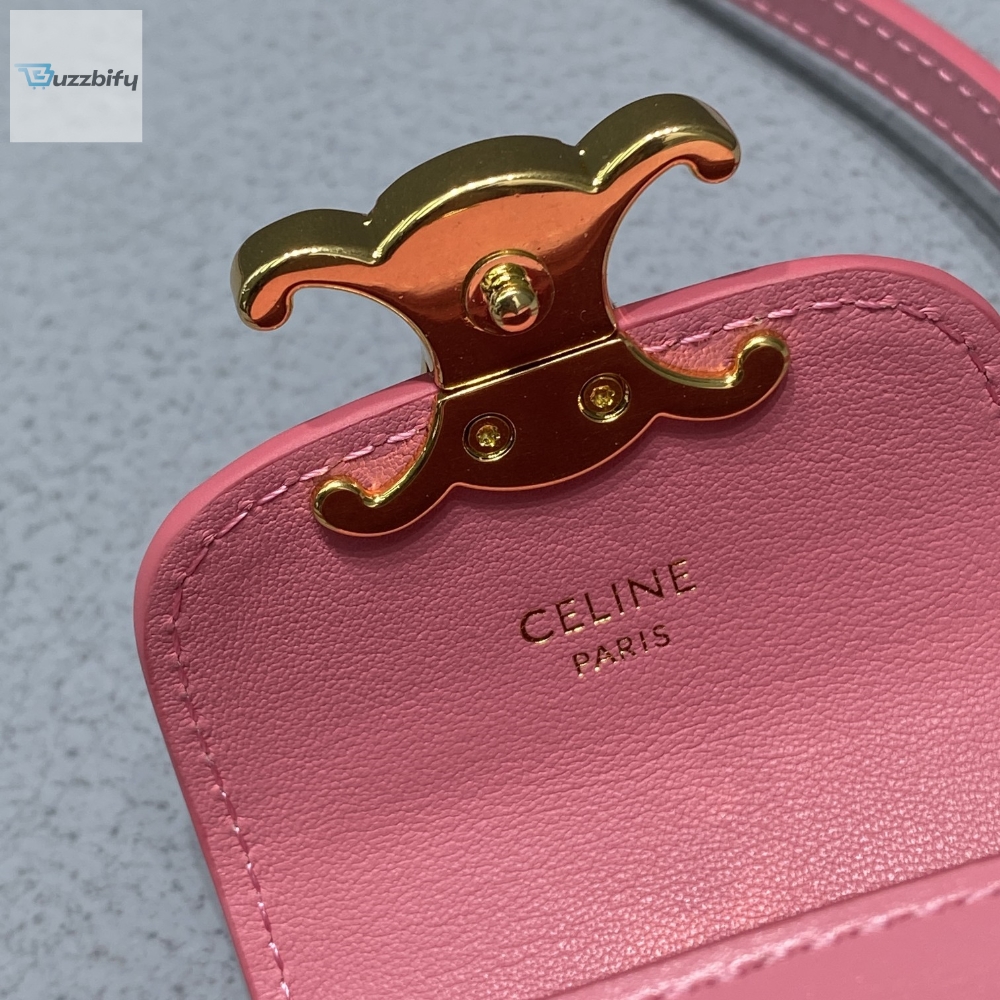 Celine Mini Triomphe Pink For Women 4In11cm