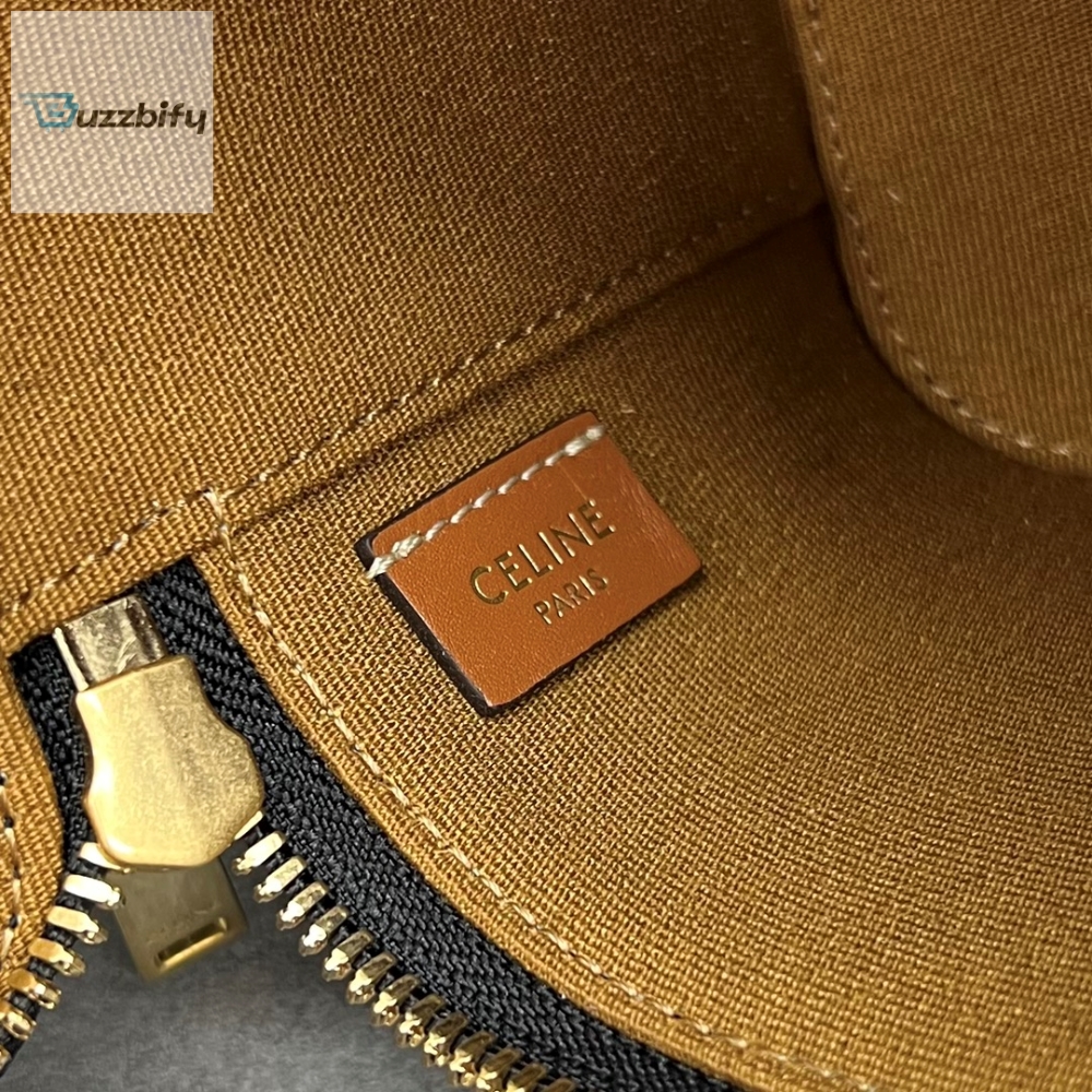 Celine Mini Vanity Case In Triomphe Canvas Tan For Women 4In9cm 10J762cz1.04Lu
