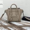 Celine Nano Luggage Bag In Drummed Light Brown For Women 8In20cm 189243Dru.03Un