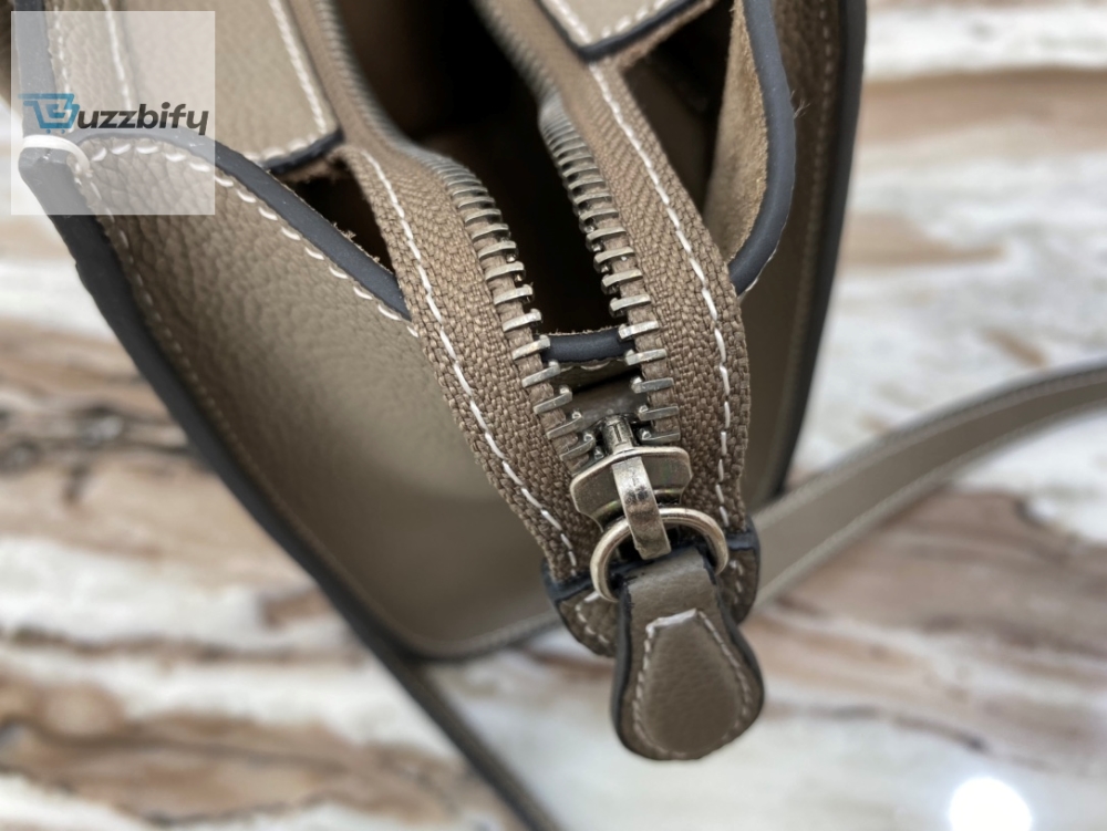 Celine Nano Luggage Bag In Drummed Light Brown For Women 8In20cm 189243Dru.03Un