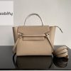 Celine Nano Mini Belt Bag In Grained Material Light Taupe For Women 11In28cm