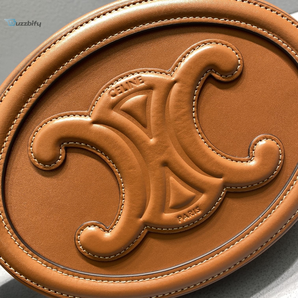 Celine Oval Bag Cuir Triomphe Brown For Women 8In20cm 198603Dxc.04Lu