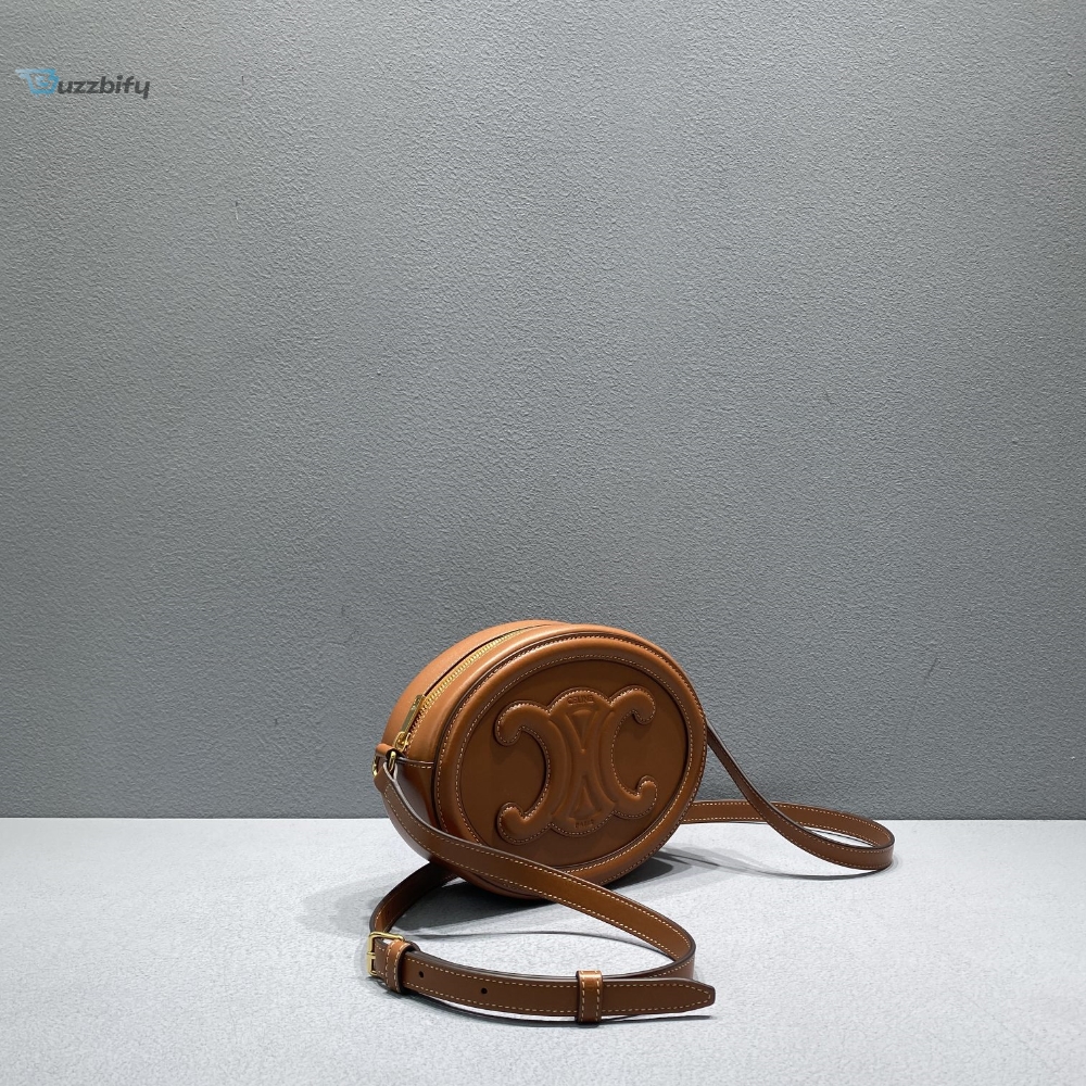 Celine Oval Bag Cuir Triomphe Brown For Women 8In20cm 198603Dxc.04Lu