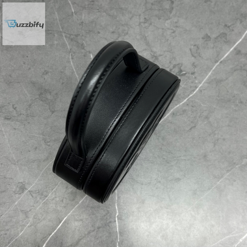 Celine Oval Minaudiere Cuir Triomphe Black For Women 6In11.5Cm