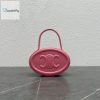 Celine Oval Minaudiere Cuir Triomphe Pink For Women 6In11.5Cm