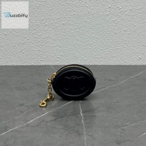 Celine Pulse Cuir Triopee With Hooks  Soft Black For Women 3In8cm 10I863dpq.38No