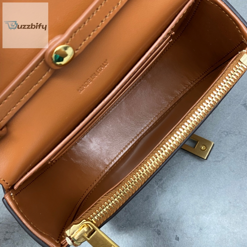 Celine Small 16 Wallet On Chain Tan For Women 6In14cm 10G453cq7.04Lu