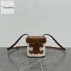 Celine Small Box Cuir Triomphe In Textile Natural  Tan For Women 4In11cm