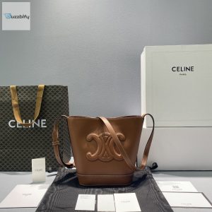Celine Small Bucket Cuir Triomphe Brown For Women 9In22cm 198243Du3.04Lu