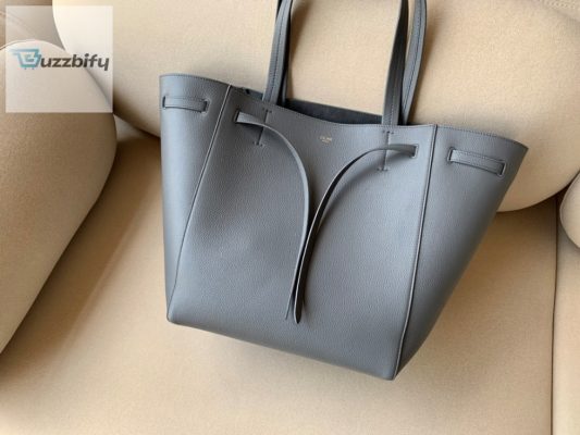 Celine Small Cabas Phantom In Soft Grained Grey For Women 12In31cm 189023Tni.10Dc