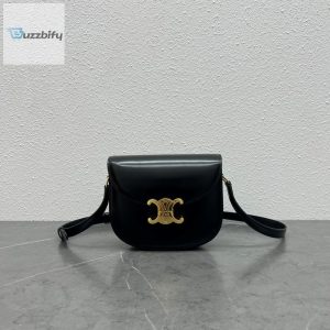 Celine Teen Besace Triomphe Black For Women 4In10cm 110413Bf4.38No