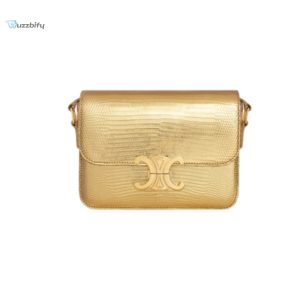 Celine Teen Triomphe Bag Gold For Women 18.5Cm  7In 188424Esh.35Or