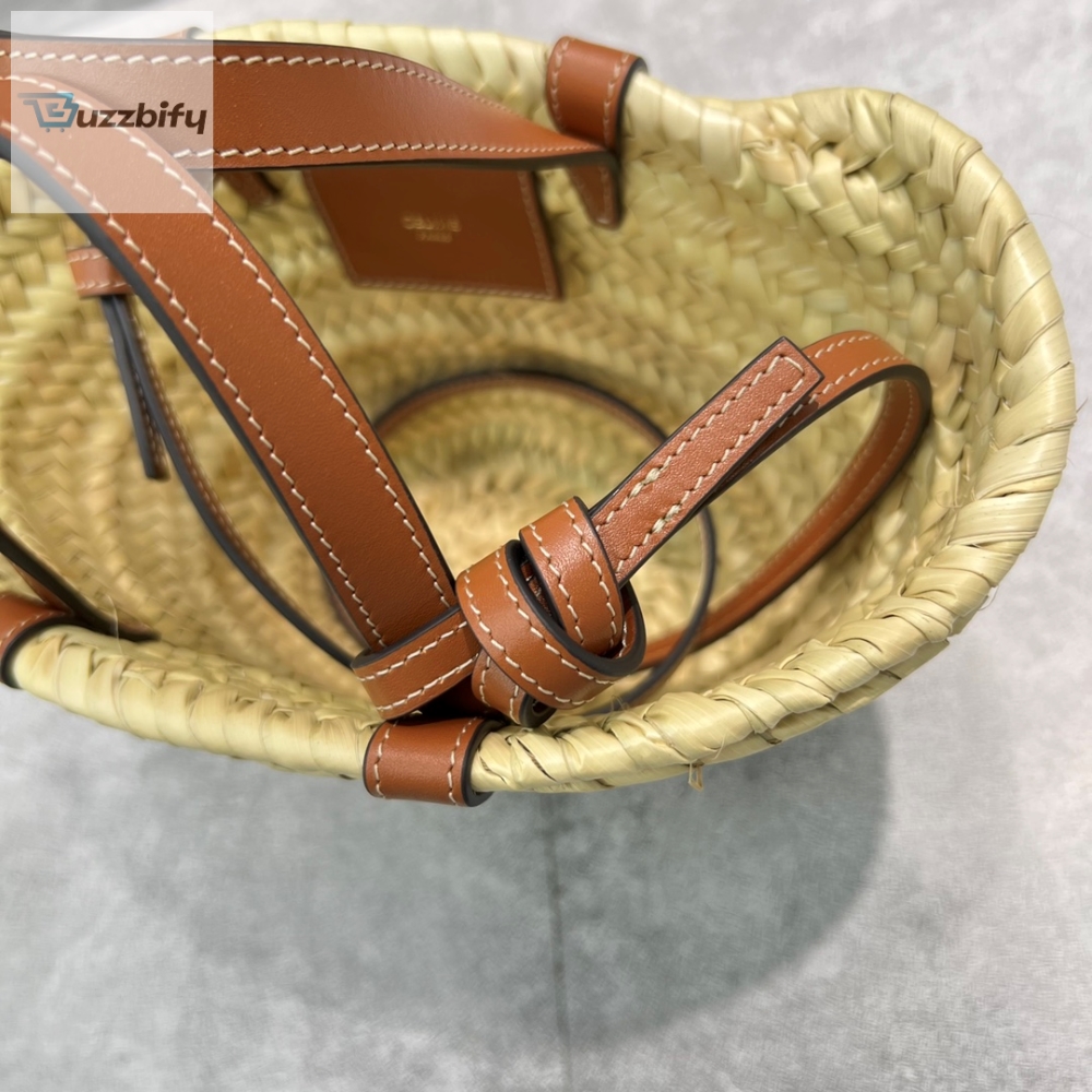 Celine Teen Triomphe Classic Pannier Tote Tan For Women 8In20cm