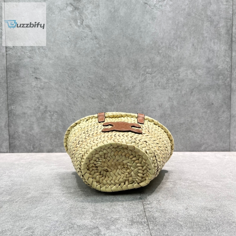 Celine Teen Triomphe Classic Pannier Tote Tan For Women 8In20cm