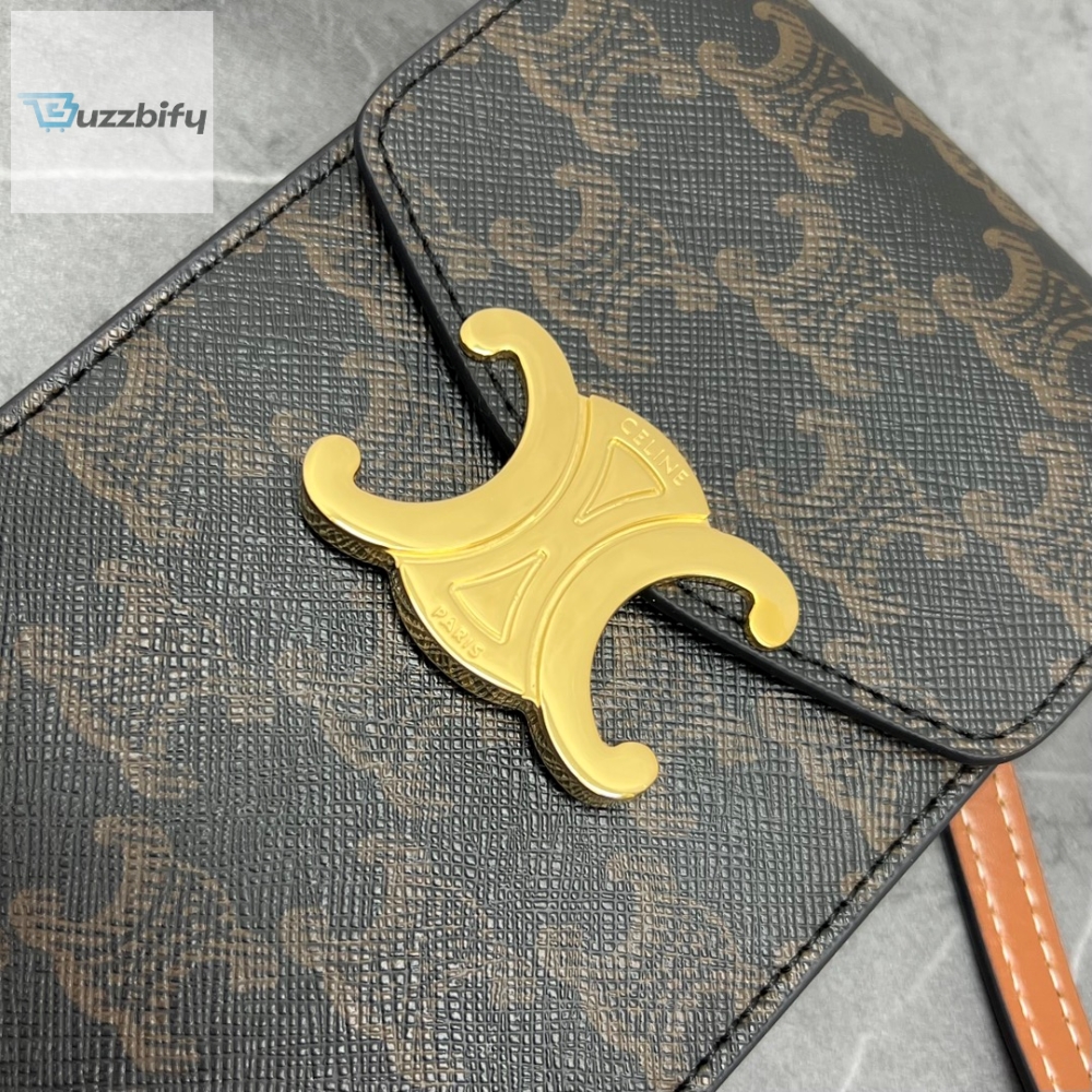 Celine Vertical Mobile Pouch Triomphe Tan For Women 6In19cm 10J092dqb.04Lu