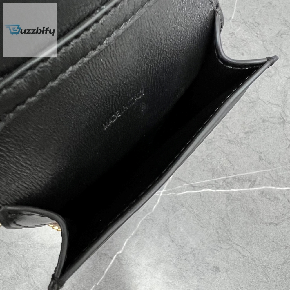 Celine Vertical Phone Pouch Black For Women 6In19cm 10J133dpv.38No