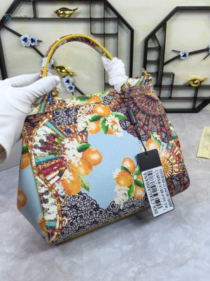 Dolce  Gabbana 90S Sicily Bag With Logo Print Multicolor For Women 10.2In26cm Dg