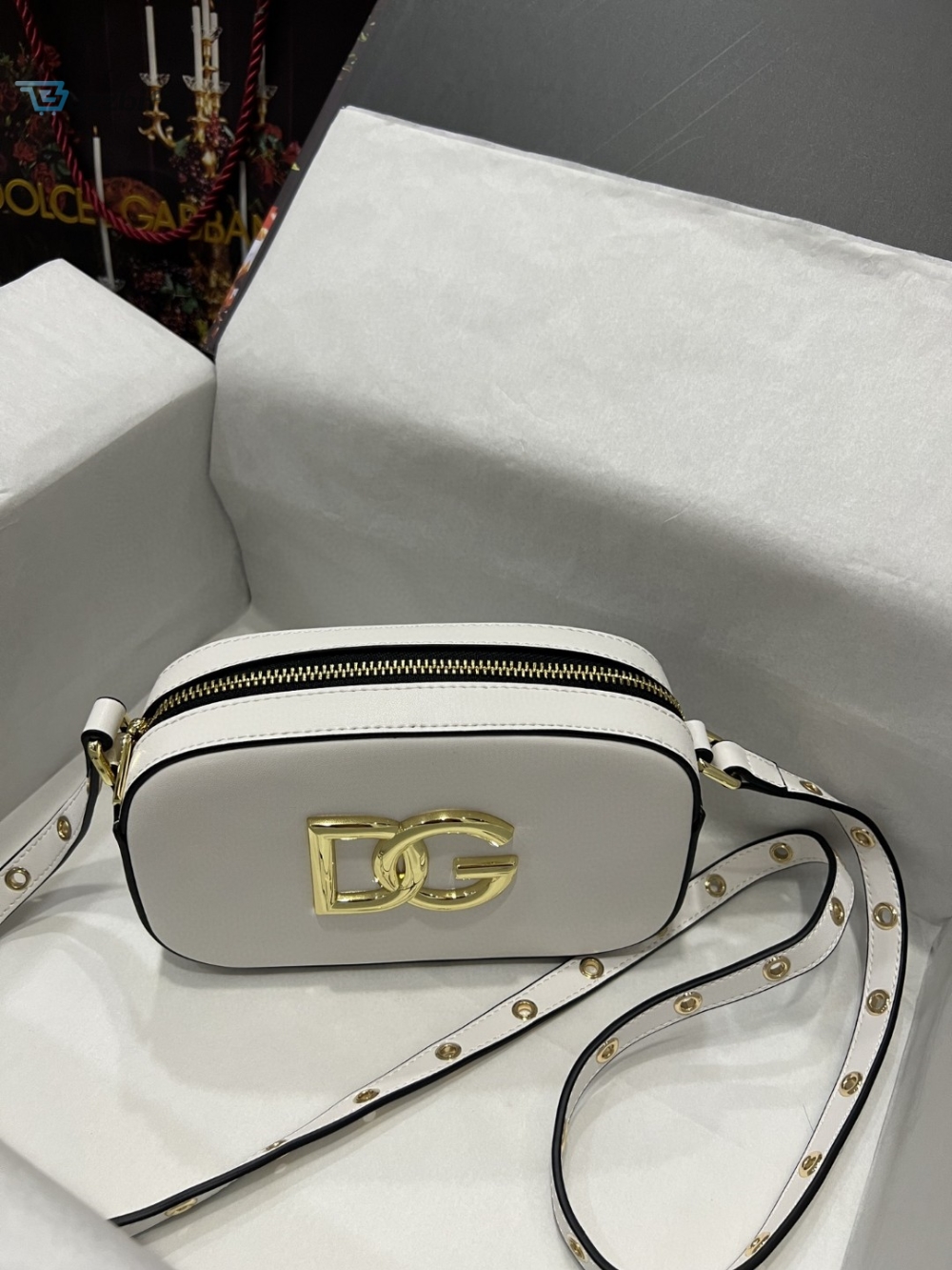 Dolce Gabbana Crossbody 3.5 Bag White For Women 7.5In19cm Dg Bb7095aw57680002