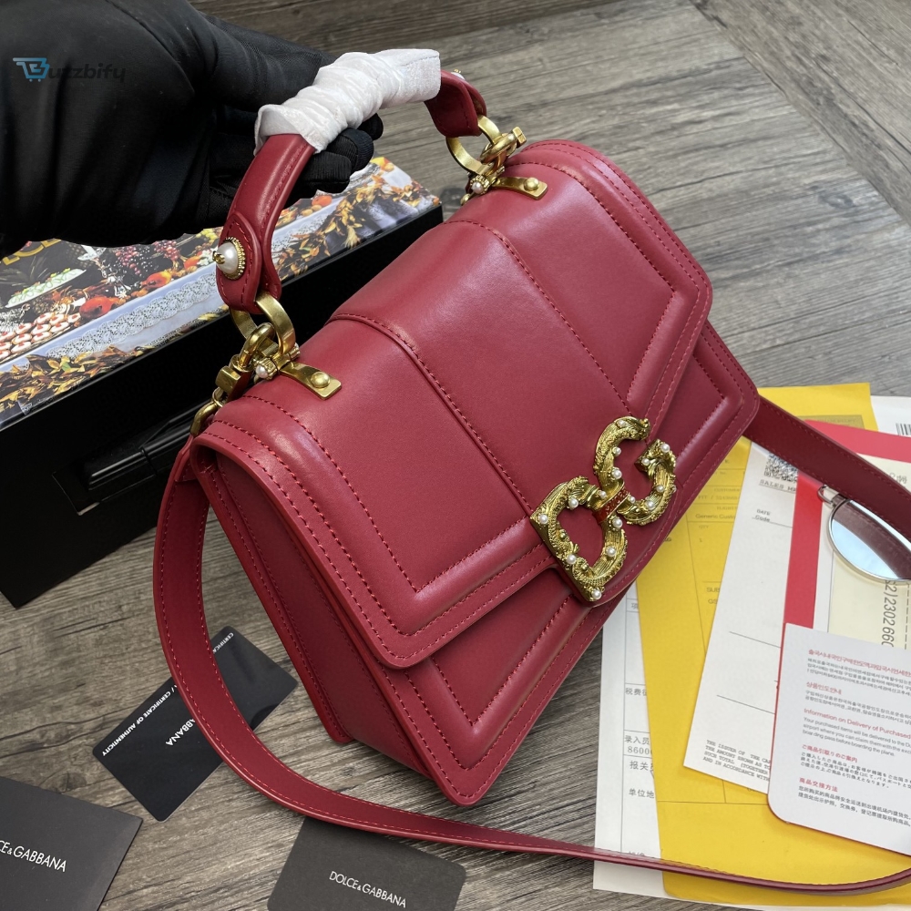 Dolce Gabbana Dg Girls Bag In Quilted Nappa Burgundy For Women 10.6In27cm Dg