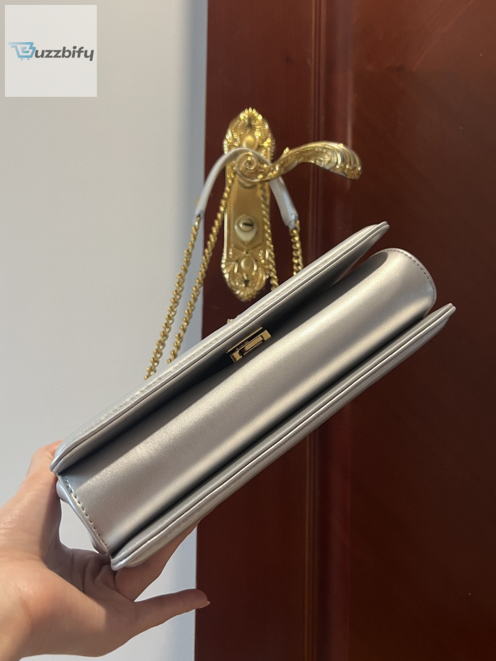 Dolce Gabbana Large Devotion Bag In Quilted Nappa Silver For Women 10In26cm Dg