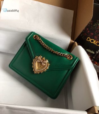 Dolce  Gabbana Medium Devotion Bag Green For Women 8.1In20.5Cm