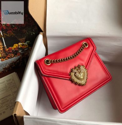 Dolce  Gabbana Medium Devotion Bag Red For Women 8.1In20.5Cm Dg