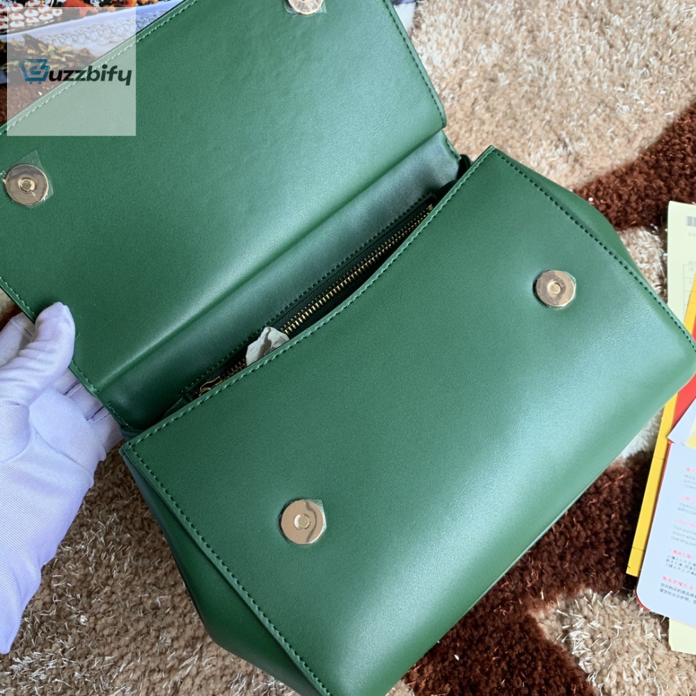 Dolce Gabbana Medium Dg Handbag In Dauphine Green For Women 10.2In26cm Dg