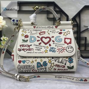 Dolce  Gabbana Medium Sicily Handbag Unique Print Motifs Muticolour For Women 10.2In26cm Dg