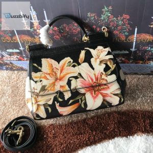 Dolce  Gabbana Medium Sicily Handbag Unique Print Motifs Muticolour For Women 10.2In26cm Dg